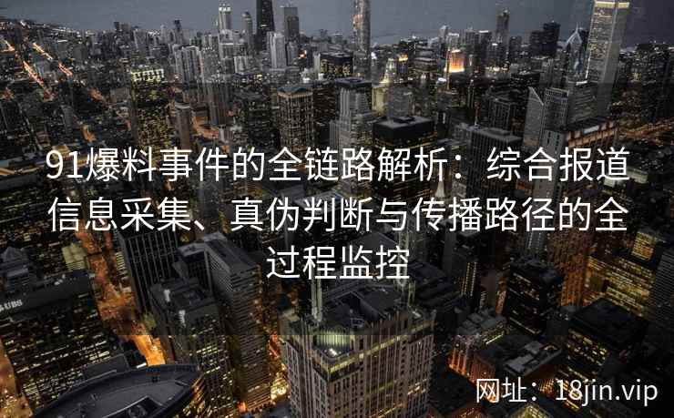 91爆料事件的全链路解析：综合报道信息采集、真伪判断与传播路径的全过程监控