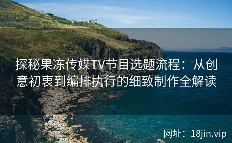 探秘果冻传媒TV节目选题流程：从创意初衷到编排执行的细致制作全解读